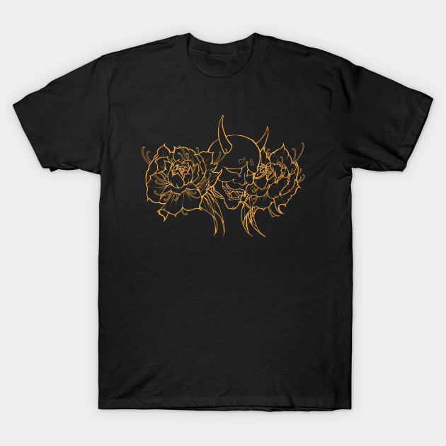 Hannya Mask & Peonies